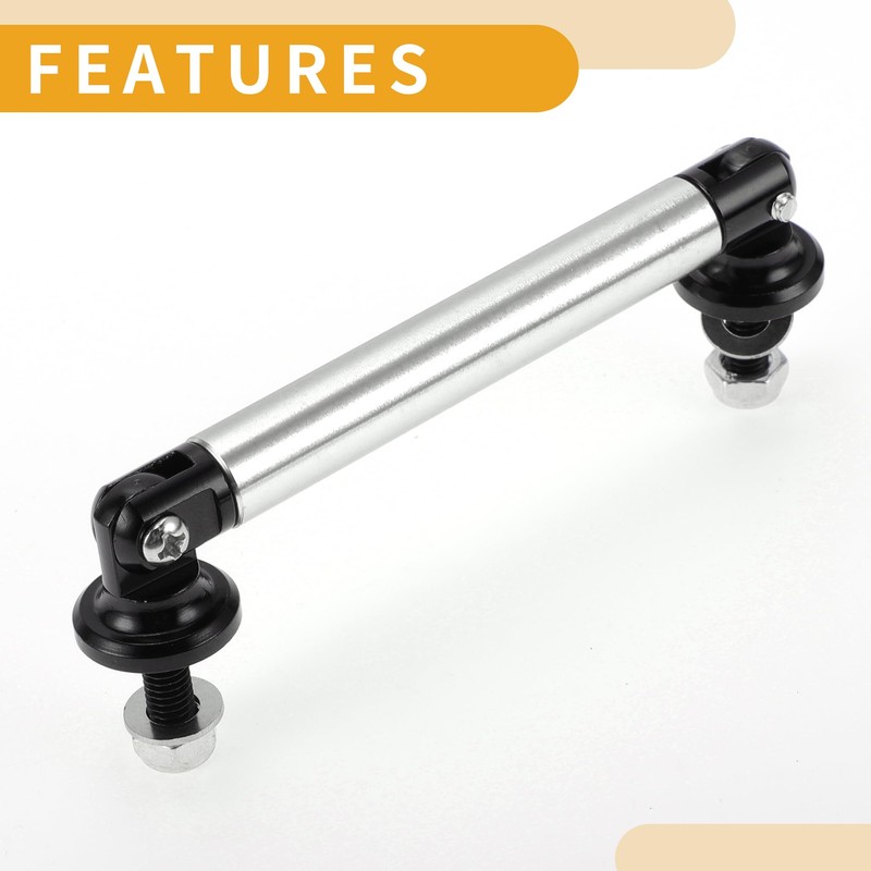 Partuto 2pcs 75mm/2.95in Car Splitter Support Rods Adjustable Front Rear