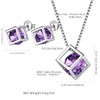 Aurora Tears February Birthstone Jewelry Sets Women 925 Sterling Silver