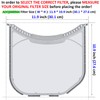 Uszily ADQ566564 Lint Filter Replacement for LG and Kenmore Dryers,