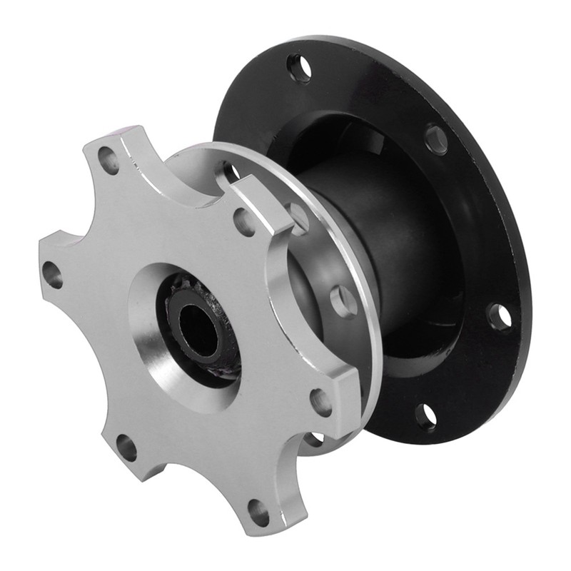 Universal 6 Hole Steering Wheel Quick Release Disconnect Hub Adapter