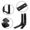 Adyoney 10pcs Heavy Duty L Brackets, 4 Inch Black Angle
