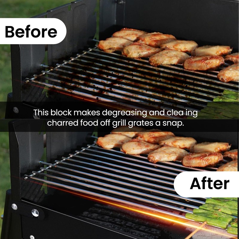 EILYGK 4 Pack Grill Brick with Handle, Pumice Stone for