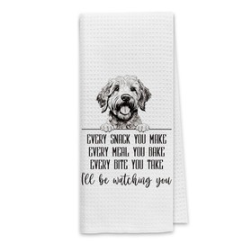 Dibor Goldendoodle Dog Kitchen Towels, Goldendoodle Gifts Dish Towels Dishcloth, Funny Dog Every Meal You Make Cloth Hand Towels Tea Towels for Bathroom Kitchen, Gifts for Dog Lovers, 16x24 Inches