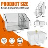 HEKOBAG Pack of 2 Cosmetic Storage Boxes Plastic Make Up