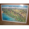 Laminated Poster Map Pacific Northwest - Unique Media, Artistic Illustration
