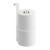 InterDesign Classico Over-The-Tank Tissue Roll Reserve, Pearl White