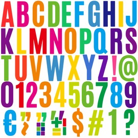 420 Pcs 5 Inch Large Bulletin Board Letters for Classroom,42 Sheets Letter Stickers Big Font Alphabet Number Vinyl Self Adhesive Stickers for Poster Board Display Chalkboard School Decor Colorful