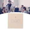 For Tuya Zigbee Light Switch 3‑Gang Remote Control Touch Switch