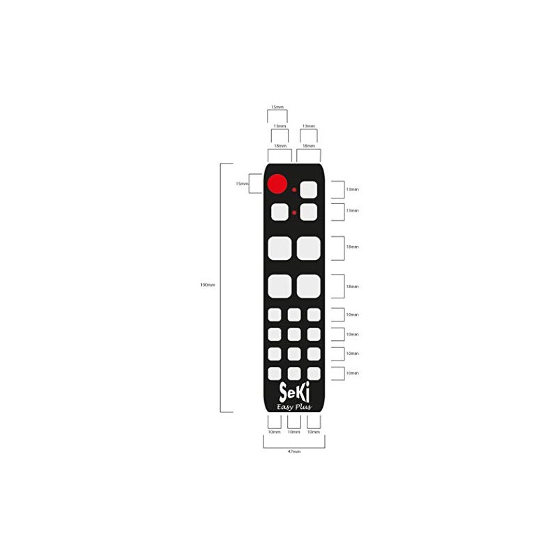 Seki Easy Plus Universal Remote Control with Learning Function Silver