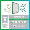 Filterbuy 20x25x1 Air Filter MERV 8 Essential Dust & Allergy