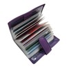 TheGloveHut Unisex Genuine Leather Credit Card Holder 20 Cards RFID