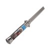 Men Spring Comb Pocket Size Stainless Steel Teeth Foldable Brush