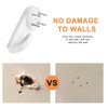 Litoexpe 25 Pcs Concrete Wall Hooks, Invisible Nail Hangers No