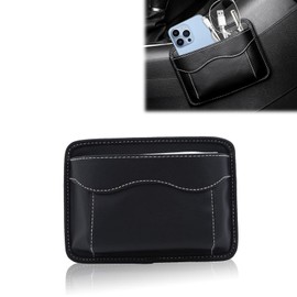 Raheem Seitentasche für Autositze, Universal Auto Aufbewahrungsbox, Selbstklebend Autositze Organizer Seitlicher für Handy, Schlüssel, Geldbörsen Und Andere Kleinteile