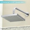 Nuodan Shower Arm with Flange, 24 Inches Wall Mount Replacement