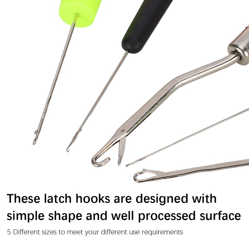 Hook Kit Latch Hook Tool, 5Pcs/Set Latch Hook, Knitting Weaving
