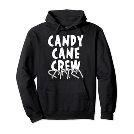 Candy Cane Crew Christmas Sweets Family Matching Costume Pullover Hoodie