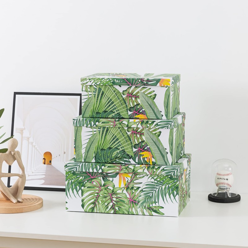 Soul & Lane Decorative Storage Cardboard Boxes with Lids |