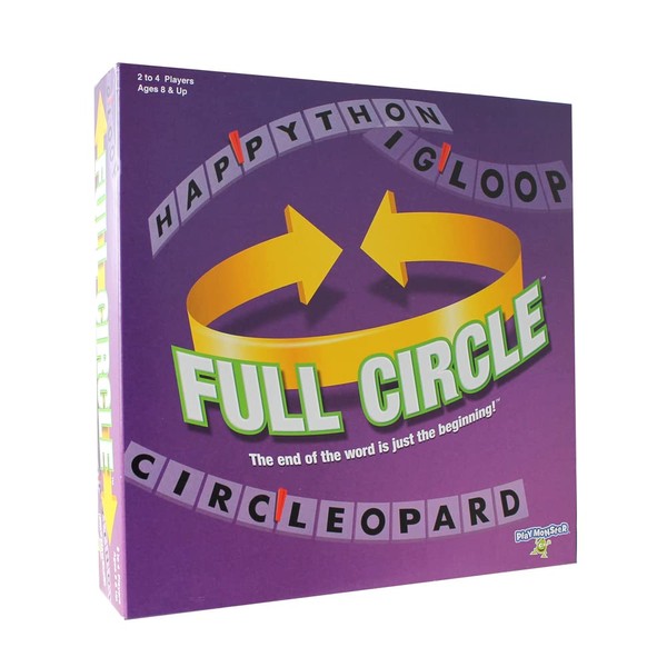Full Circle -- The End of The Word is Just The Beginning! -- Spelling Game -- Ages 8+ -- 2-4 Players