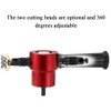 Double-headed Sheet Metal Nibbler Cutter 360 Degree Adjustable Drill Attachment