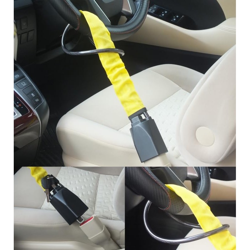 Vehicle Anti-Theft Steering Wheel Lock, Car Security, Steering Wheel Fixing,