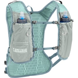 CamelBak Zephyr Pro Running Hydration Vest 34oz – Body Mapping Technology, Pigeon/Blue Surf