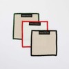 Dean and Deluca Heavy Overlock Coaster Natural x Green Approx.