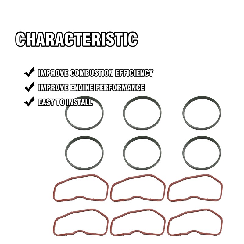Vkinman 12Pcs 079129717B Upper Lower Intake Manifold Gaskets Replacement for