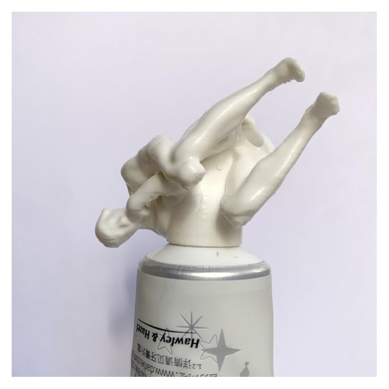 Cooplay Funny 3D Thinker Toothpaste Caps Pooping Toothpaste Cover Dispenser