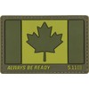 5.11 Tactical Patch - Canada Flag Patch, Hook-Back Adhesion, Laser-Cut