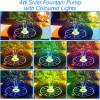 AISITIN 2025 Upgrade Solar Fountain Pump - 4W Glass Panel