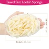 Travel Natural Body Loofah Sponge,Mini Travel Size, Loofah Double Sided,Eco