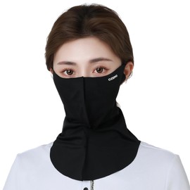 OZERO (Supervised by American Dermatologist, Ultimate UV Protection), Newly Developed UV Protection Material, Face Cover, Ear Hooks, Breathing Holes, Cooling Sensation, UPF 50+ Measured, For Summer