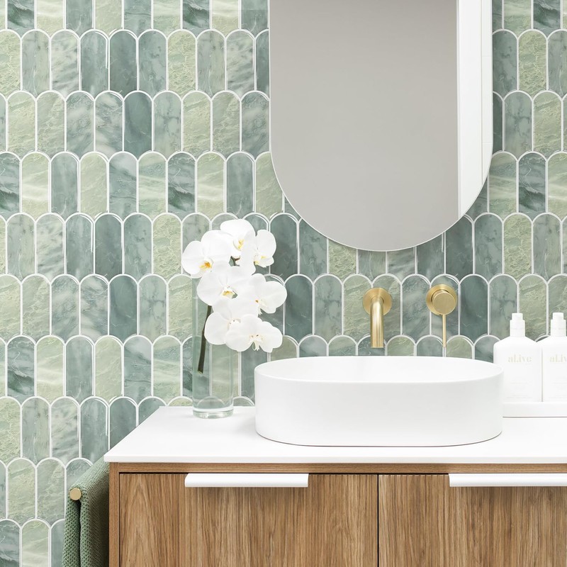 Vamos Tile Upgraded Thicker Design Peel and Stick Backsplash Tile,