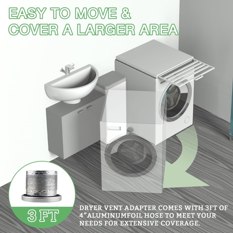 DV180 Magnetic Dryer Vent Connector Kit, 4 Inch Quick Connect