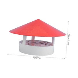 KICHOUSE 1pc Chimney Rainproof Cover Smoke Funnel for Ventilation Easy to Install Quick Drainage Design for Rooftop