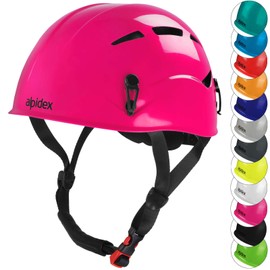 ALPIDEX Universal Climbing Helmet for Teenagers and Adults EN12492 Safety Helmet in, Colour:bramble berry