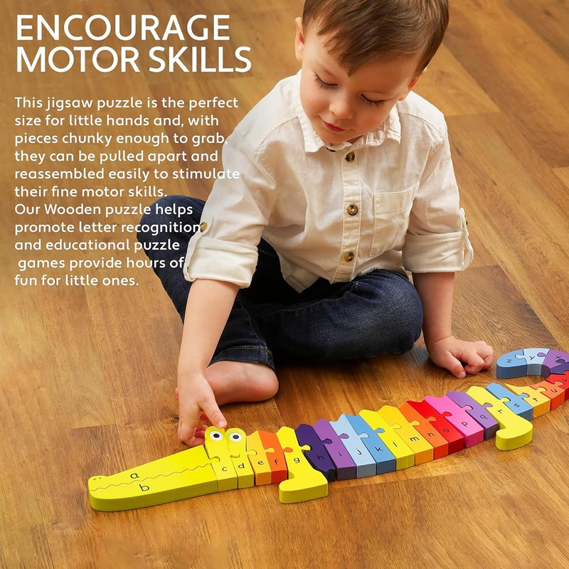 Orange Tree Toys Alphabet Crocodile Puzzle