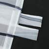 Eslir Roman Blind with Tabs, Transparent Tab-Top Kitchen Curtains, Modern
