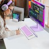 Rulyyo Ergonomic Computer Keyboard Stand - 17 Inch Clear Acrylic