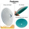 LOZLIN 8-Piece 5/8-11 Thread Curved Diamond Polishing Pad Set with