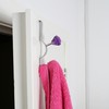 Premier Housewares Diamante Double Over Door Hook - Purple