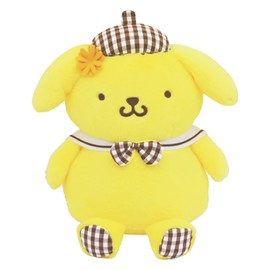 Nakajima Corporation Sanrio Characters 180049-23 Gingham Angel Plush Toy, Pompompurin