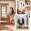 KYIAANY Foldable Wall Hooks 2Pack: Rustic Wooden Coat Hooks Mounted