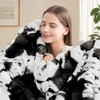 Touchat Cow Print Blanket for Couch, Faux Fur Throw Blanket,