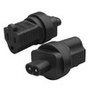JORINDO IEC320 C8 to NEMA 5-15R AC Power Adapter Connector,8