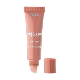 MUA Hydra Juice Peptide Lip Balm, Caramel Glaze (Pack of 1) | Nude Tone with a Caramel Scent, Hydrating Formula with Vitamin E, Vegan & Cruelty Free
