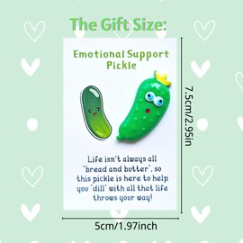YOJO Pickle Design Pocket Hug,Emotional Support Pickle,Positive Pickle with Emotional Support Card,Graduation Employee Appreciation Gifts Pickle Gifts