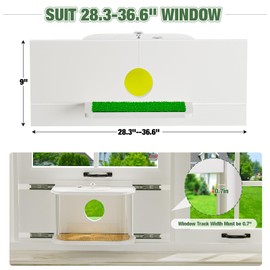 Window Bird Feeder Inside House Bird Feeder Window 180°for Viewing (418 with Tray)