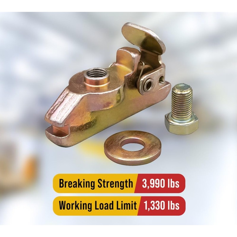 Mytee Products (4 Pack) E-Track Threaded Fitting for Customising E-Track